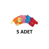 Lino 5 Adet Su Geçirmez 4-6 Yaş Boyama Önlüğü Karışık Renk Resim Önlüğü