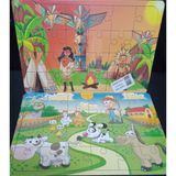 Lino AYŞECİK Ahşap 24 Parça Puzzle 2 Li Set