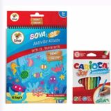 Lino Boya Sil Aktivite Boyama Kitabı Denizaltı (Silinebilir) & Carioca 12Lİ Boyama Kalemi