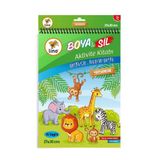 Lino Boya Sil Aktivite Boyama Kitabı Hayvanlar A4 Ebat (SİLİNEBİLİR)