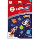 Lino Boya Sil Aktivite Boyama Kitabı Uzay A4 Ebat