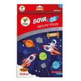 Lino Boya Sil Aktivite Boyama Kitabı Uzay A5 Ebat (Silinebilir)