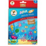 Lino Boya Ve Sil Aktivite Boyama Kitabı - Deniz Canlıları
