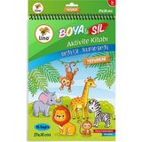 Lino Boyama Kitabı Boya & Sil Aktivite Hayvanlar A4 Ebat (Silinebilir) BS-1006 1 - Standart