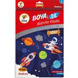 Lino Boyama Kitabı Boya & Sil Aktivite Uzay A4 Ebat (Silinebilir) BS-1005 1 - Standart
