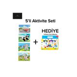 Lino Eğitici 5'li Dot Marker Aktivite Seti - 4 Boyama Kitabı + 6 Renk Yıkanabilir Nokta Boya Hediyeli