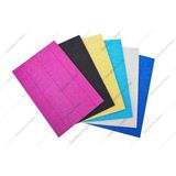 Lino Metalik Simli Oluklu Mukavva 20X30 cm 6 Renk 10 Adet - Renkli