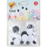 Lino Oynar Göz Siyah-Beyaz Karışık Boy 50'Li
