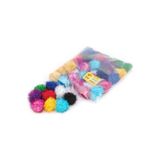 Lino Ponpon Simli 3 Cm Renkli Yumuşak Malzeme Rbz-2055-3 Sanatsal Projeler İçin