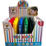 Lino Yüz Boyası 6 Renk 24 Lü Yıkanabilir LN-903 1 - Standart