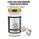 Linol Mürekkebi 100 Ml 1 Adet Lutart Linol Baskı Boya Mürekkebi Blok Baskı Sanat Su Bazlı Matbaa Mürekkebi Hobi