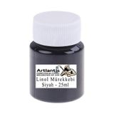 Linol Mürekkebi Siyah 25 Ml 1 Adet Linol Baskı Mürekkebi Blok Baskı Sanat Hobi Siyah