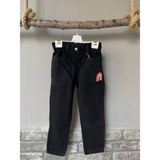 Linoş Kids Kız Çocuk Gökkuşağı Nakış Detaylı Mom Jean Kot Pantolon - 6 - 7 Yaş - Siyah