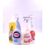 Linsey 4'lü Set, 1 L Sıvı Arap SABUNU&750 ml Banyo TEMIZLEYICI&750 ml Ağır Yağ ÇÖZÜCÜ&500 ml Oda Parfümü