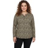 Linsolita Kadın V Yaka Baskılı 2 Düğmeli Bluz BGL-ST05098