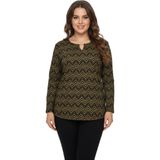 Linsolita Kadın V Yaka Modelli Baskılı Bluz BGL-ST05104
