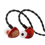 Linsoul TANGZU x HBB XuanNv Kulak Monitörü, 2 Dinamik Sürücü HiFi IEM Kulaklık, 3D Baskılı Reçine Kabuklu Kablolu Oyun Kulaklığı, Çıkarılabilir 2Pin Tek Kristal OFC Kablosu (Kırmızı, Mikrofonsuz)