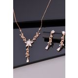 LINTERNA 925 Ayar Gümüş Salkım Kolye Küpe Set
