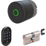 Linus L2 Lite Akıllı Kilit Siyah Ayarlanabilir Silindir Parmak Izi Okuyucu - 3'lü Bundle Seti
