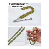 Lio20 7*10 ZULTANİT TAŞI ARPA KESİM TESBİH AKSESUAR HEDİYELİK TESBİH