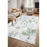 Lioara Home Modern Dijital Baskı Halı | Yıkanabilir Kaymaz Taban Salon & Yatak Odası Halısı - Yeşil - 120 x 200 cm