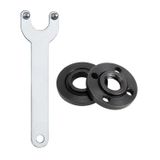 Liofairy 193465-4 5/8"-11 Öğütücü Arka Flanş ve Kilit Somunu Seti Açılı Anahtar Anahtarı Metal Dewalt Milwaukee 193465-4 Bosch Black Decker Ryobi Makita 24399-1 224568-4 ile Uyumlu