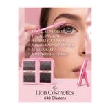 lion cosmetics 640 Adet Temu 20D 30D 40D 50D Tekli Takma Kirpik Seti D Kıvrım 9-16 mm Doğal Hacimli Yapıştırıcı Cımbız Fırça Dahil