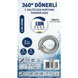 Lion Duş Spirali 1. Kalite Uzun Diş Komple Krom Kaplı