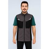 Lion Gabardin Iş Yeleği – Dayanıklı, Suya Dayanıklı, Nefes Alabilir ve Kırışmaz Kumaş - Gri - XL