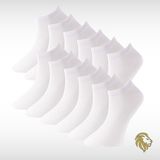 Lion Monroe Erkek 12'li Bambu Patik Çorap Plus Dikişsiz Premium Paket K9900ADNS - Standart - Beyaz