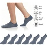 Lion Monroe Saf Bambu Erkek Sneaker Füme Çorap Dikişsiz Görünmez Bilekte Spor Çorap Premium 6'lı L5952AZNB Softaura - 36 - 40