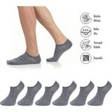 Lion Monroe Saf Bambu Kadın Sneaker Gri Melanj Çorap Dikişsiz Görünmez Bilekte Spor Çorap Premium 6'lı L5952AZNB Softaura - 35 - 39