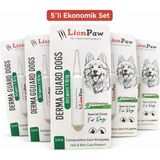 Lion Paw 1-10 kg Köpek Dış Parazit Ense Deri Damlası Pire Bit Kene Deri Bakımı Için Bitkisel Damla 5x1 ml - Yeşil