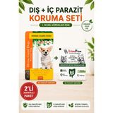 Lion Paw 2'li Set 1-10 kg Köpekler Için Bitkisel Iç Tablet Dış Ense Bitkisel Damla Seti - 1 Damla 1 Tablet - Turuncu