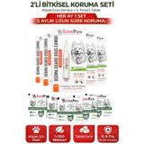LİON PAW 2'li Set Köpek 20-40 Kg Bitkisel İç Dış Anti Parazit Ense Bitkisel Damla Seti - 5 Damla 5 Tablet