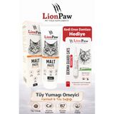 LİON PAW Kedi Malt Macunu 100g Tüy Yumağı,Kusma Önleyici,Taurin,Biotin Sindirim Destekli Kedi Damlası Hediye