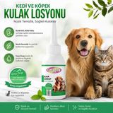 Lion Paw Kedi ve Köpek Kulak Temizleme Losyonu 30 ml - Kulak Kiri ve Koku Giderici - Yeşil