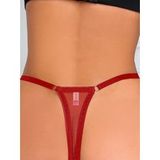 Liona Dantelli Kadın Kırmızı G-String Külot