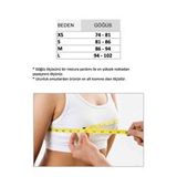 Liona Kadın Bisiklet Yaka Beyaz Renk Crop Top Bluz