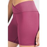 Lioness Activewear Magenta Toparlayıcı Kruvaze Bel Detaylı Bisikletçi Şortu Kısa Spor Tayt Biker