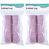Lionesse 1113 6'lı Paket Süngerli Pembe Bigudi