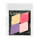 Lionesse Premium Latex Makyaj Süngeri 4 Adet Pürüzsüz Uygulama İçin Köşeli Tasarım 2546