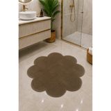 Lionhome Papatya Modeli Renk Vizon Yumuşak Peluş Kaymaz Taban yıkanabilir Dekoratif Salon Oturma Odası Banyo Paspası Halısı
