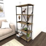 Lıons Metal Kitaplık 5 Raflı Teşhir
