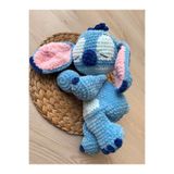 lionworkshopp Amigurumi stitch ve angel uyku arkadaşı organik ve yumuşak oyuncak
