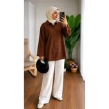 Lior Design Tesettür Gömlek Terletmez İnce Kumaş