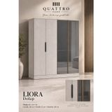 Liora 4 Kapaklı Aynalı Genç Odası Dolabı