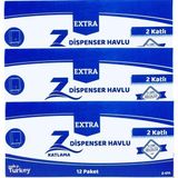 Lipa Extra Z Dispenser Havlu 150'li 12 Paket - 3 Koli