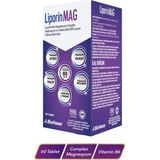 Liporinmag Magnezyum Complex (Sitrat, Malat, Bisglisinat, Taurat, L-Treonat) B6 200 Mg 60 Tablet - Aromasız