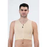 Lipoteks Erkek Jinekomasti Kısa Korse CM01 - Bej - Ten - 3XL